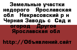 Земельные участки недорого - Ярославская обл., Некрасовский р-н, Черная Заводь с. Сад и огород » Другое   . Ярославская обл.